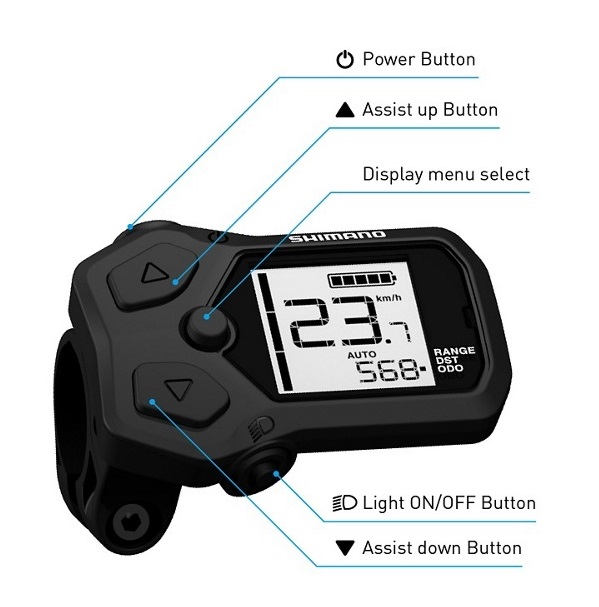 LCD display Shimano SC-EN500