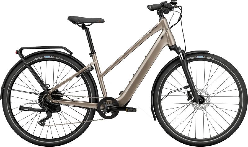 CANNONDALE MAVARO NEO SL 1 REMIXTE barva SVĚTLÁ BÉŽOVÁ METALICKÁ 2024 kola 28 baterie 10 Ah