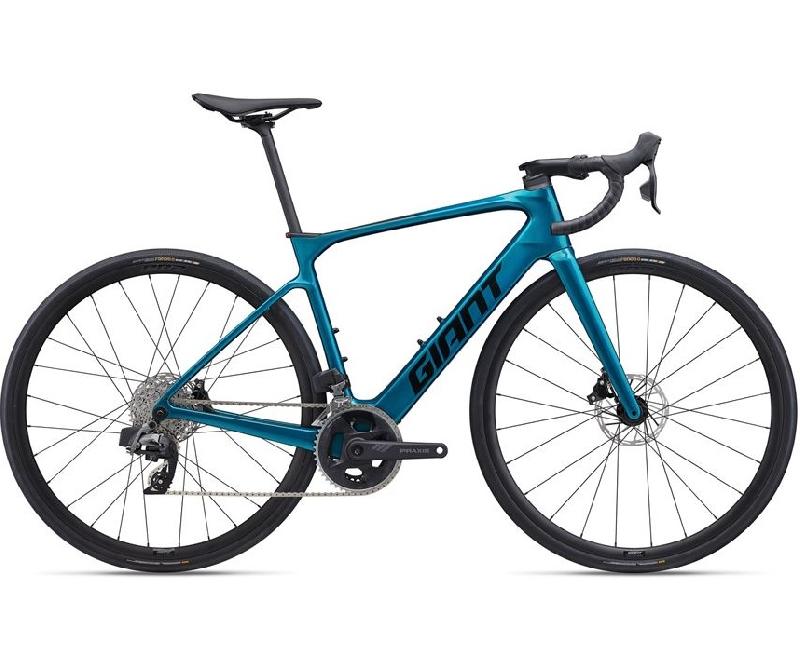 GIANT Defy Advanced E+ EL 2 barva SEA SPARKLE 2024 kola 28 baterie 11,11 Ah