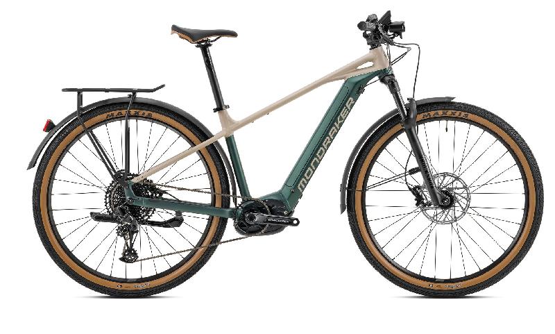 Elektrokolo mondraker 1854 prime x barva british racing green desert grey 1